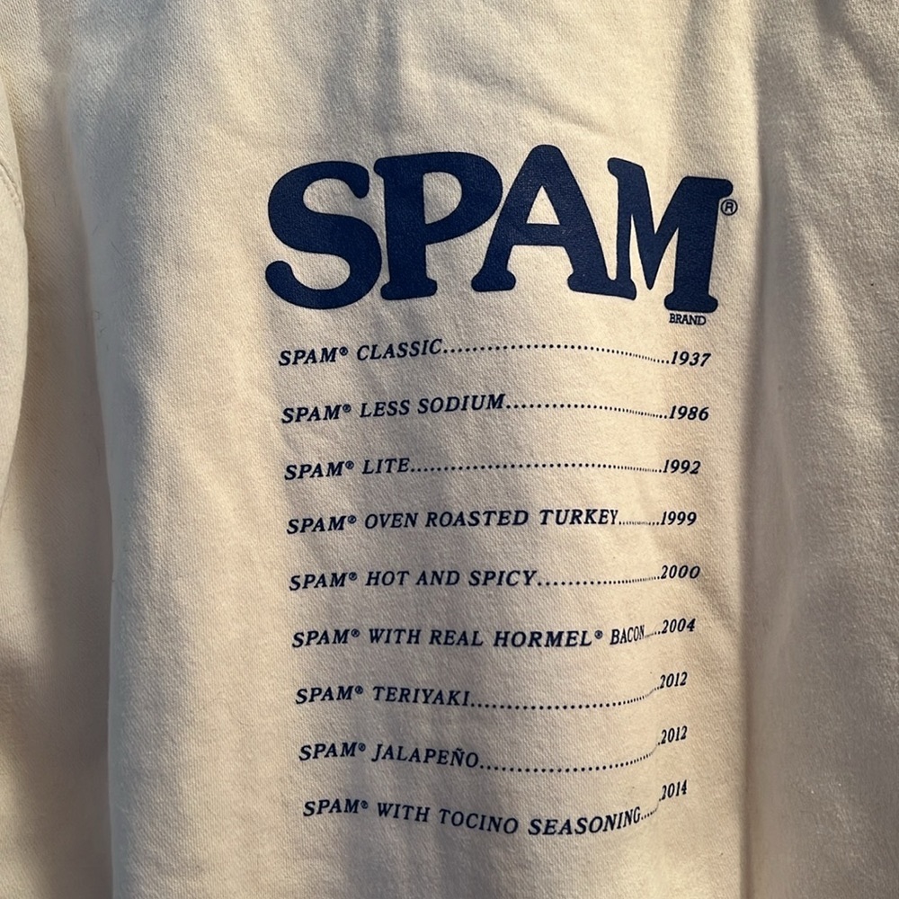 Spam brand streetwear crewneck